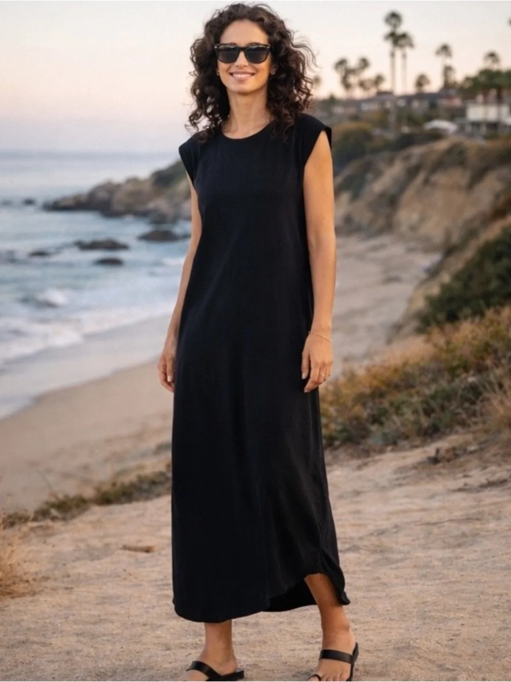 Frank & Eileen Black Sleeveless Maxi Dress - Picture 1 of 1